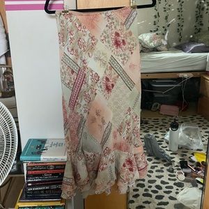 Vintage Midi Floral Skirt